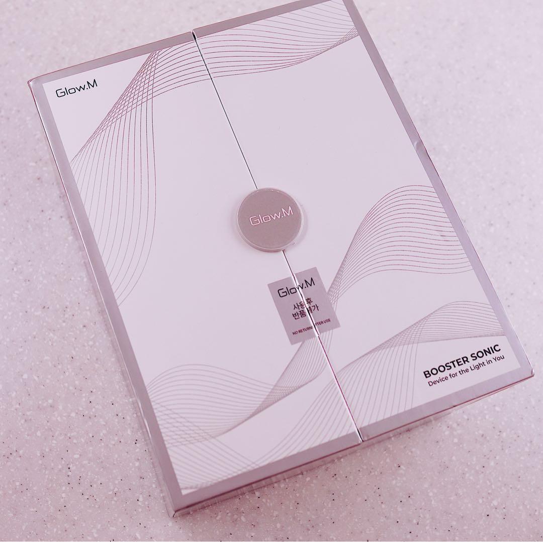 glow.m ブースターソニック 超音波美顔器　水光肌　韓国　リフティング