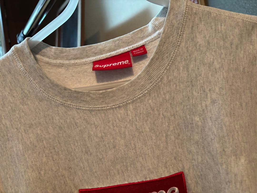h*h様 Supreme box logo crewneck ash grey