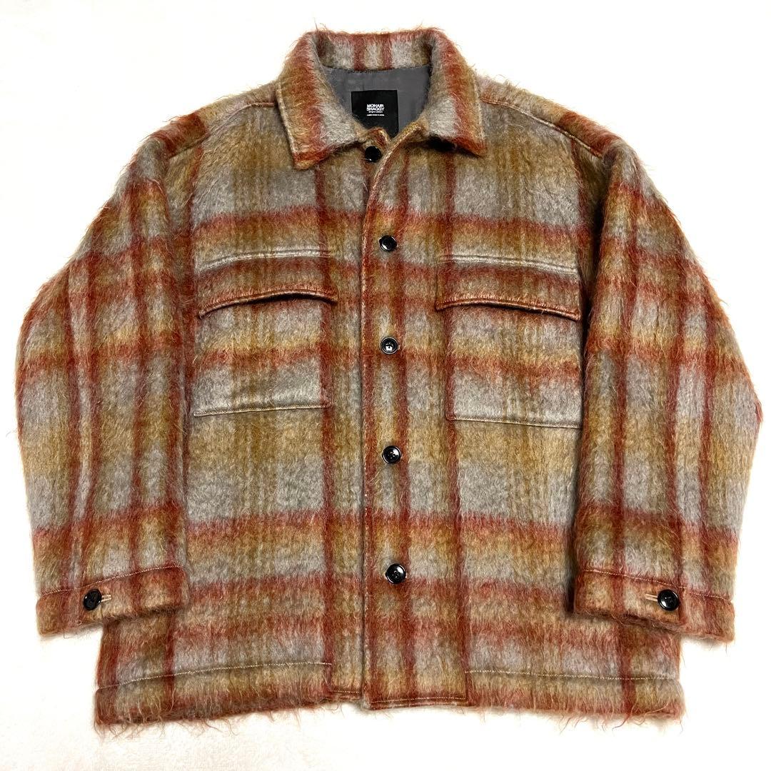 ★美品★MOHAIR SHAGGY★CPOジャケット★Mサイズ★ブラウン系★