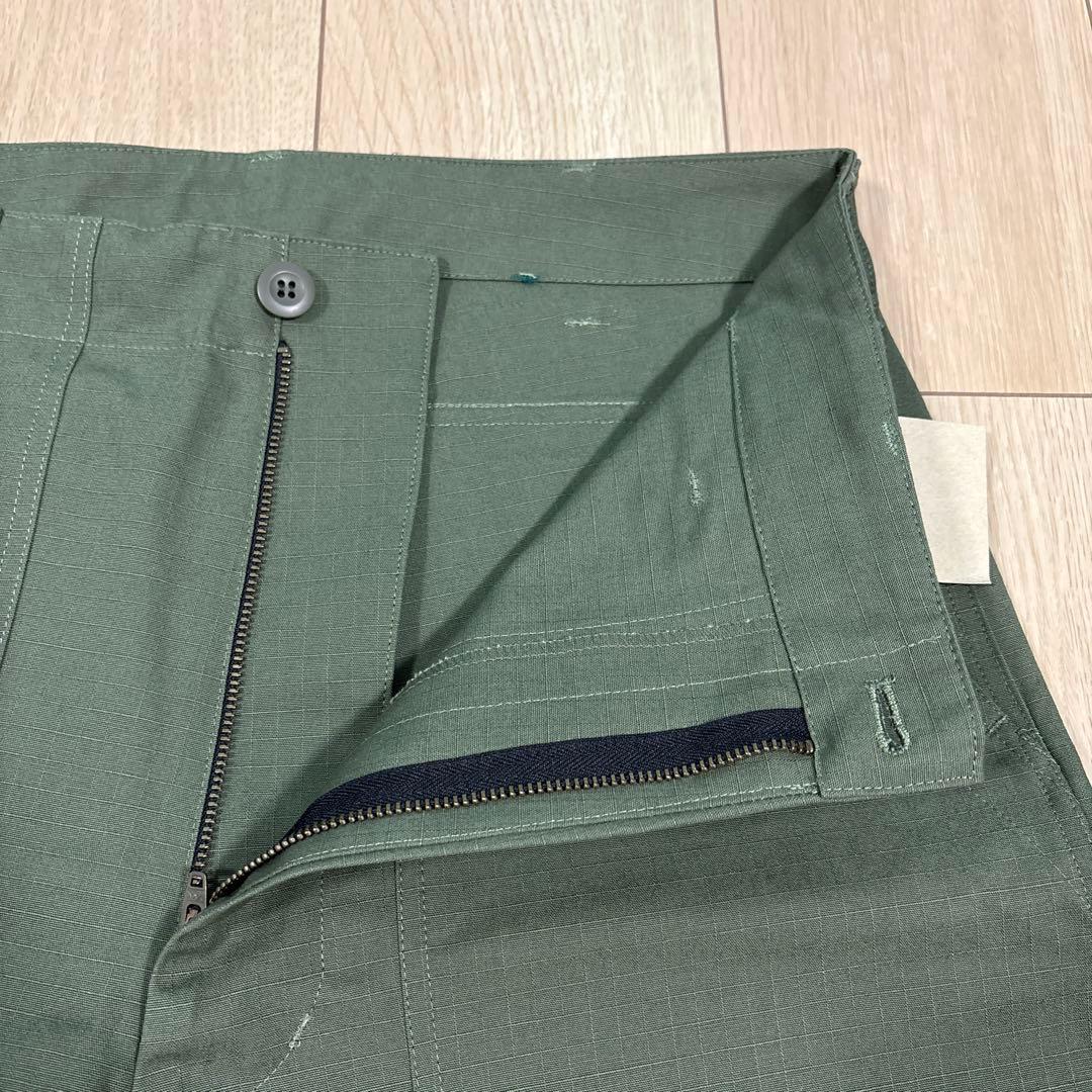 HTS リップストップ ベイカーパンツ オリーブ 44