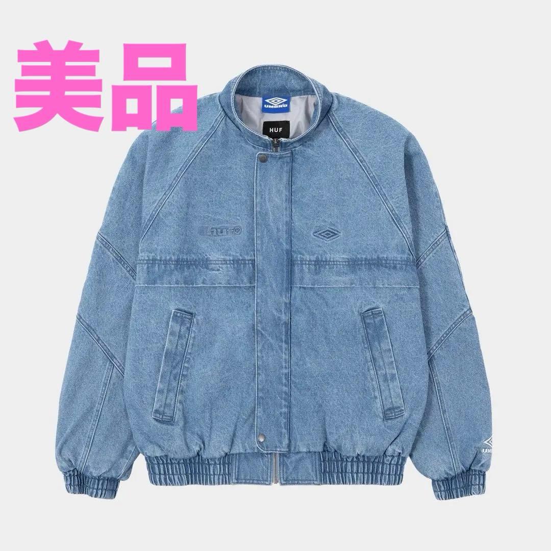 ☆美品☆ HUF×UMBROデニムジャケット ライトブルー　定価 37400
