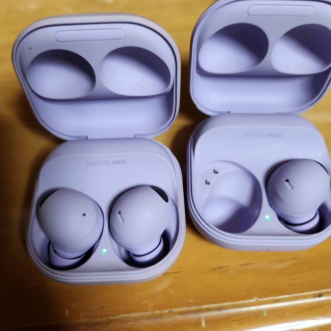 左ケースジャンク　Galaxy ワイヤレスイヤホン ライトパープル　2セット