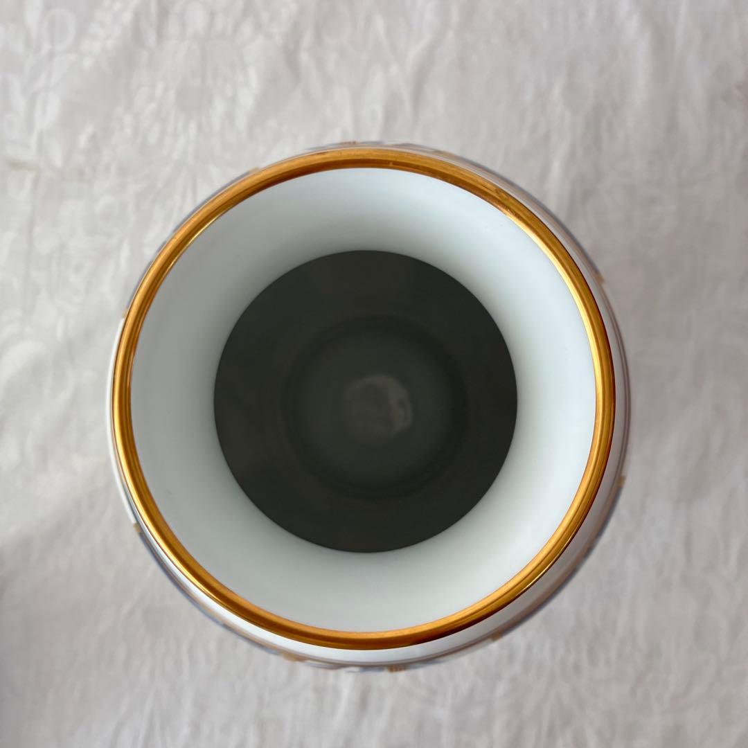 【大倉陶園】フランクリン ポーセリン 四君子之内 竹 花瓶