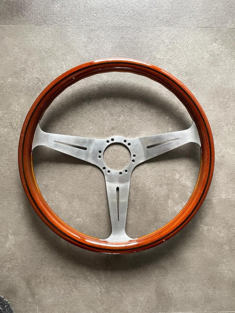 【直径約39cm】当時物 NARDI クラシックウッドステアリング 希少サイズ