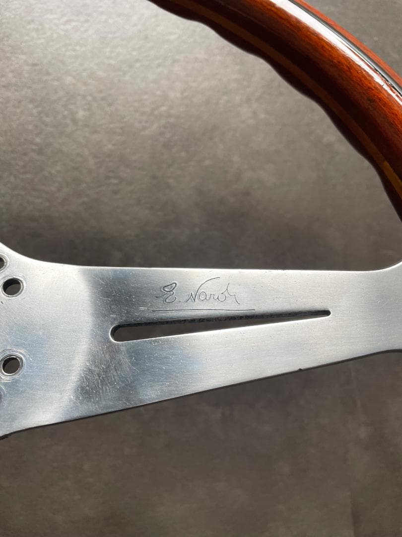 【直径約39cm】当時物 NARDI クラシックウッドステアリング 希少サイズ