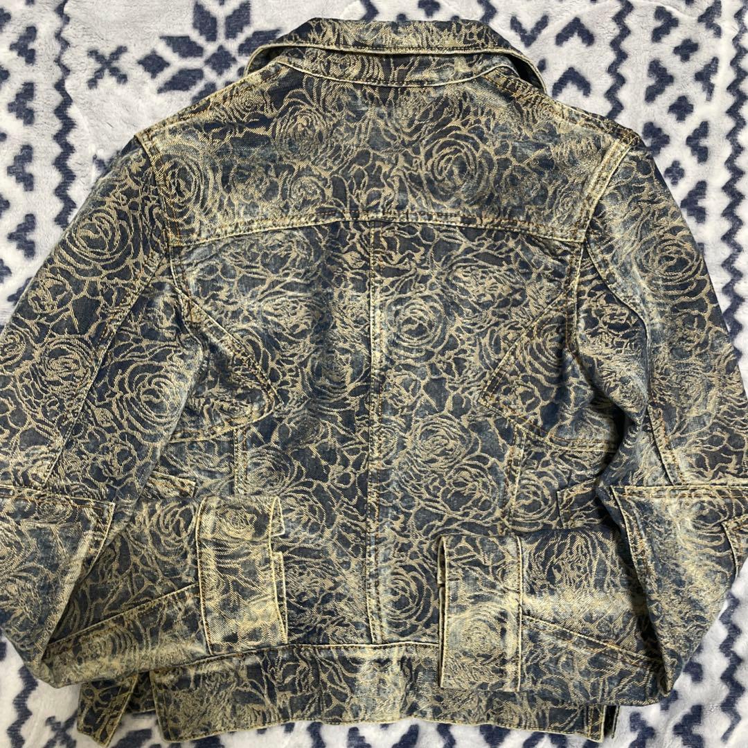 美品　ISSEY MIYAKE 花柄デニムジャケット