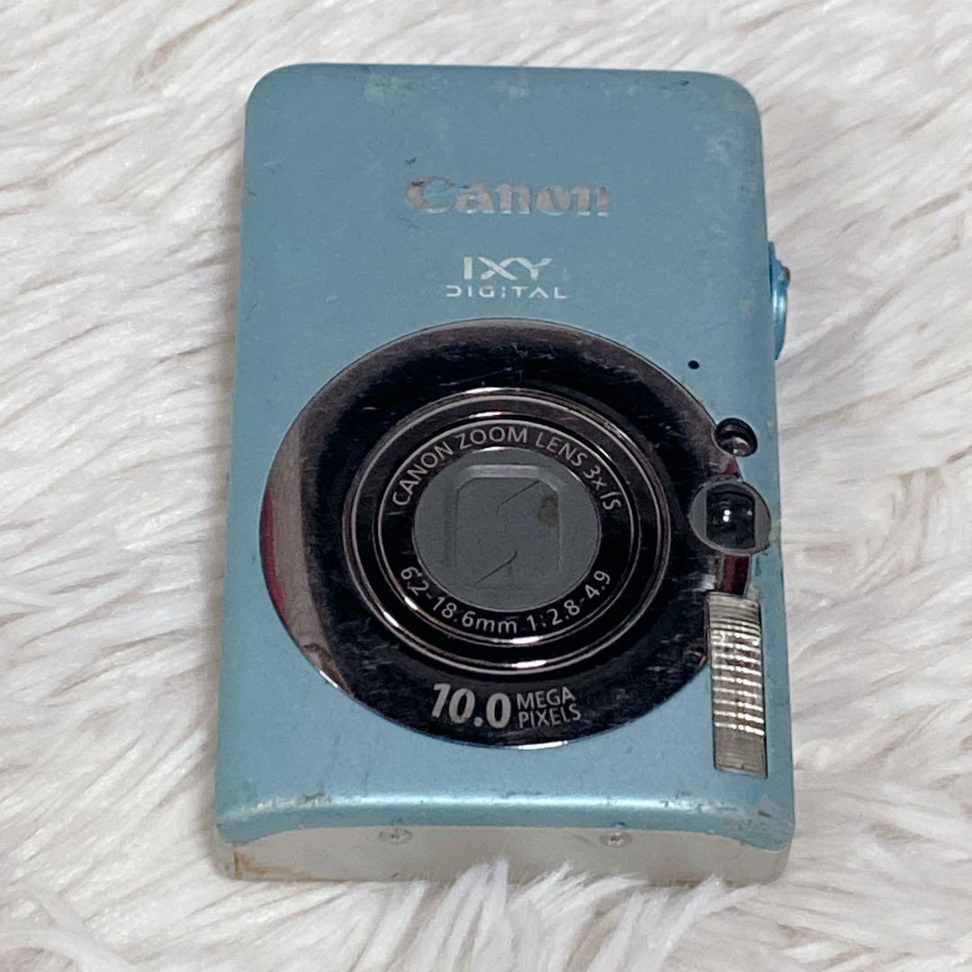 【希少】 CanonキャノンIXY DIGITAL 110 IS デジカメ 水色