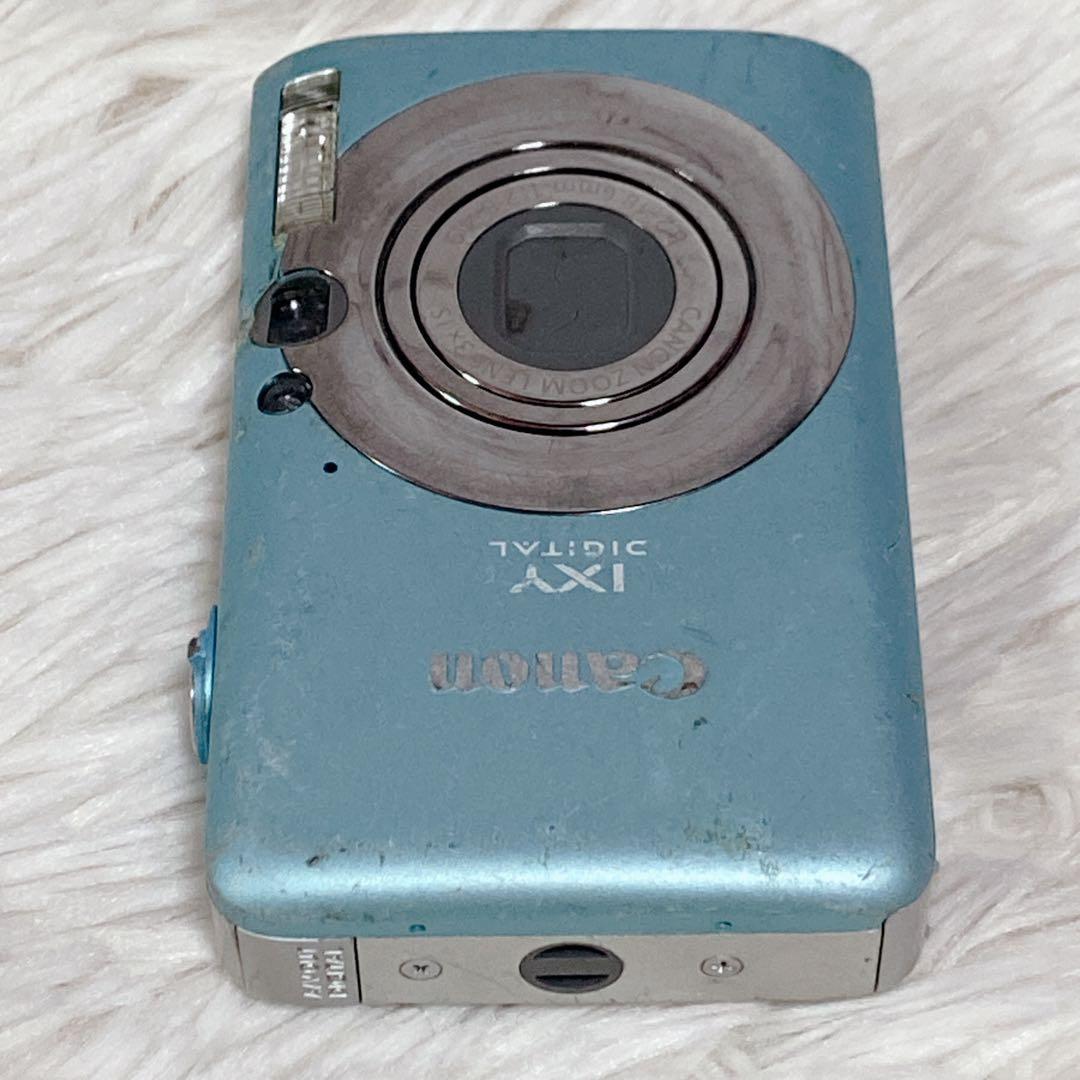 【希少】 CanonキャノンIXY DIGITAL 110 IS デジカメ 水色