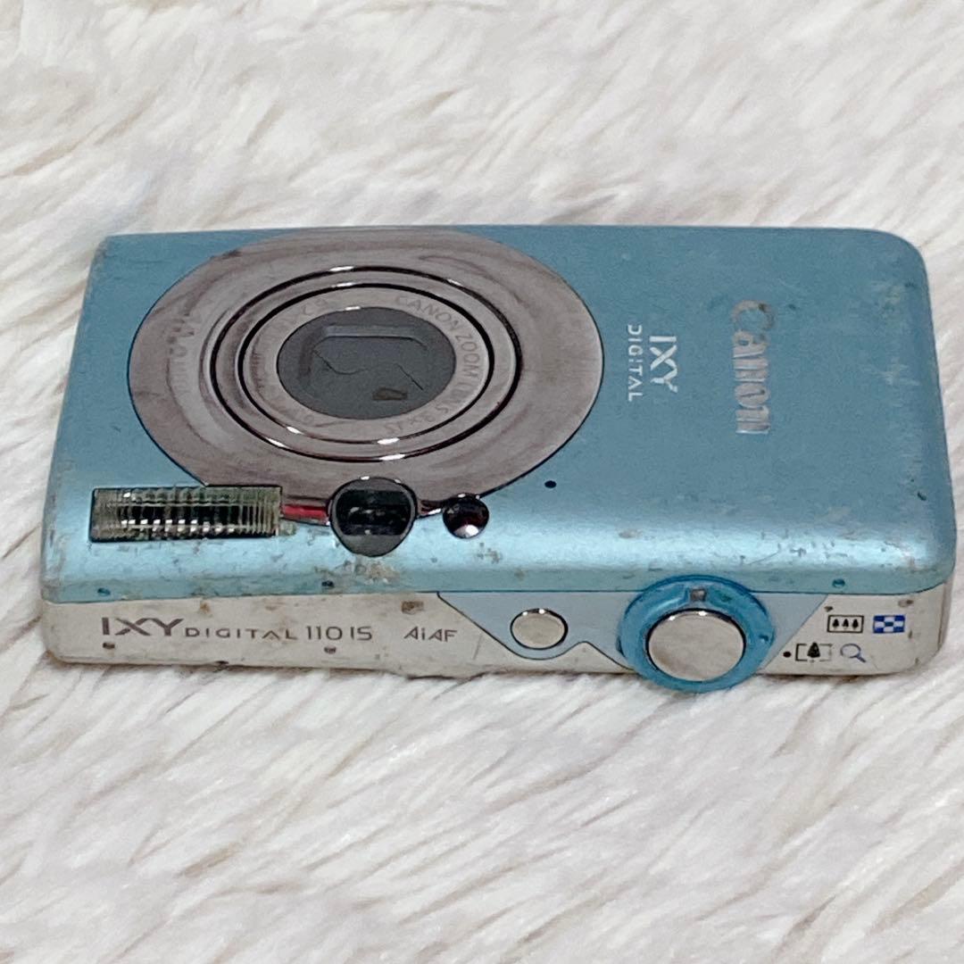 【希少】 CanonキャノンIXY DIGITAL 110 IS デジカメ 水色