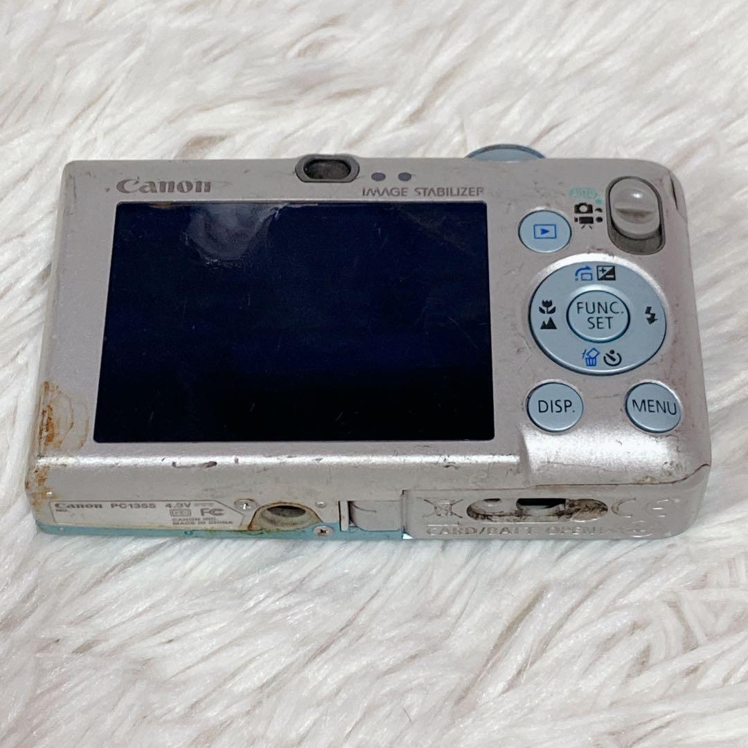 【希少】 CanonキャノンIXY DIGITAL 110 IS デジカメ 水色