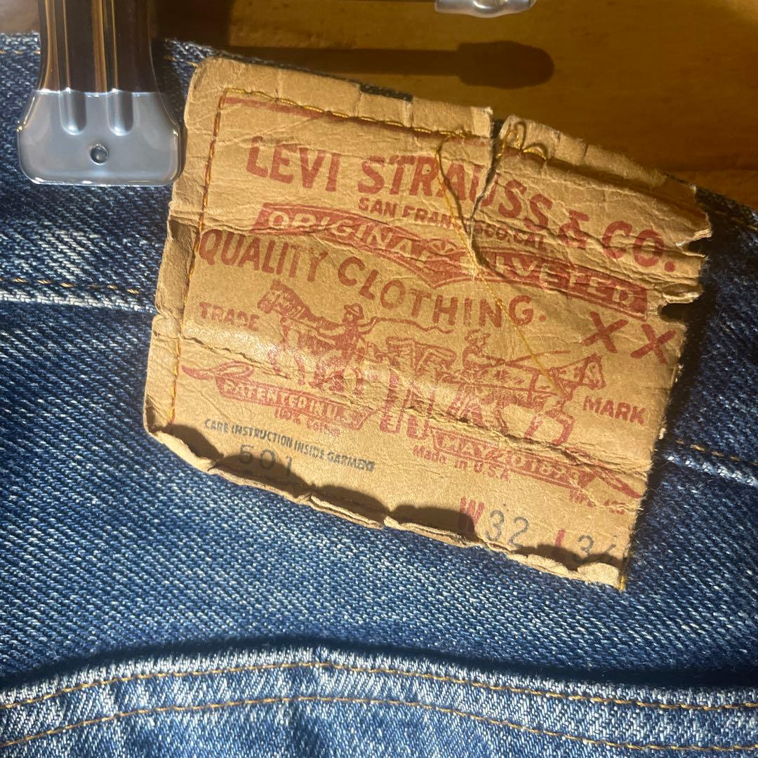 ま*郎様 Levi’s 501 66前期 赤耳 W32 パッチ残り良好 ゴールデ