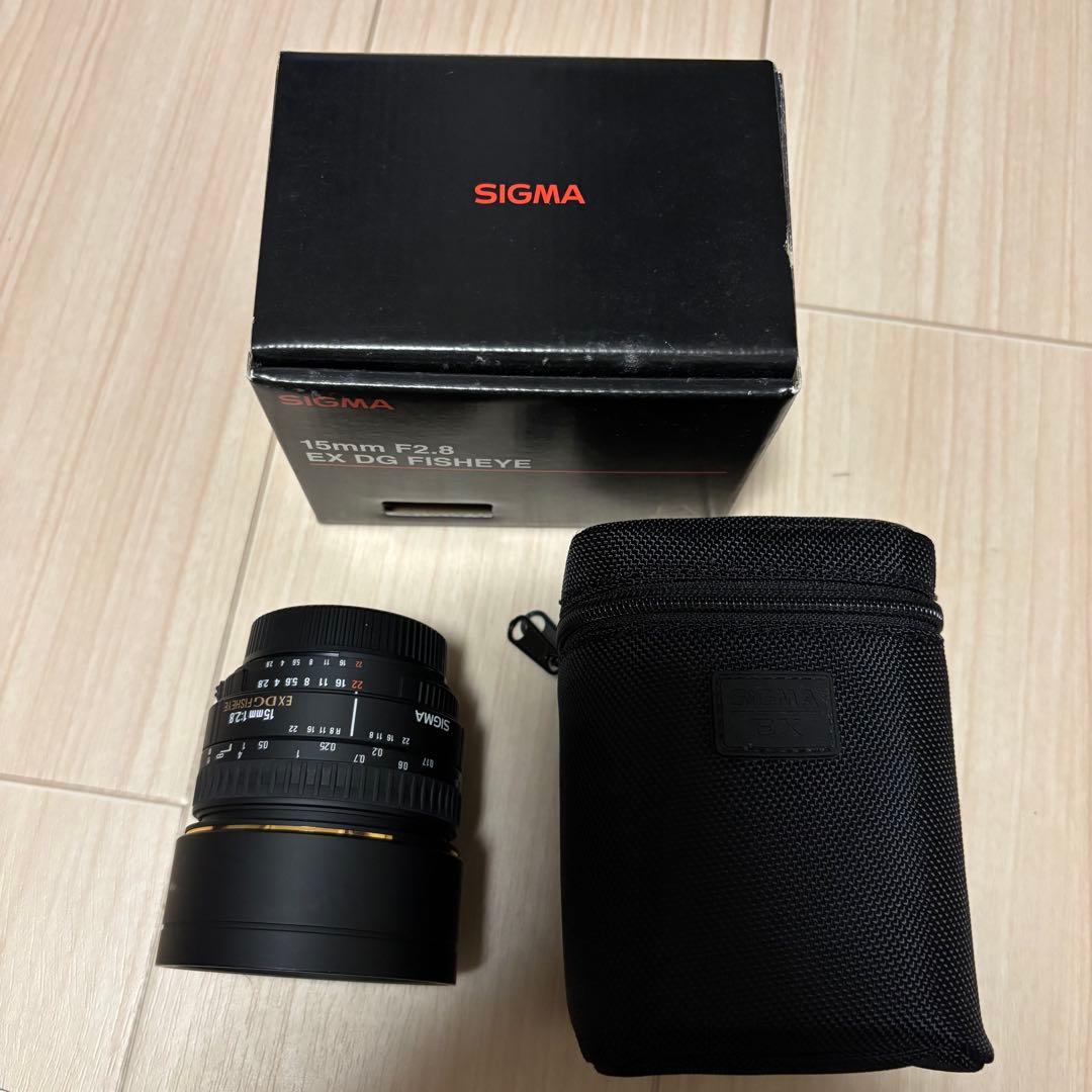 SIGMA 15mm F2.8 EX DG FISHEYE Nikon箱付 美品