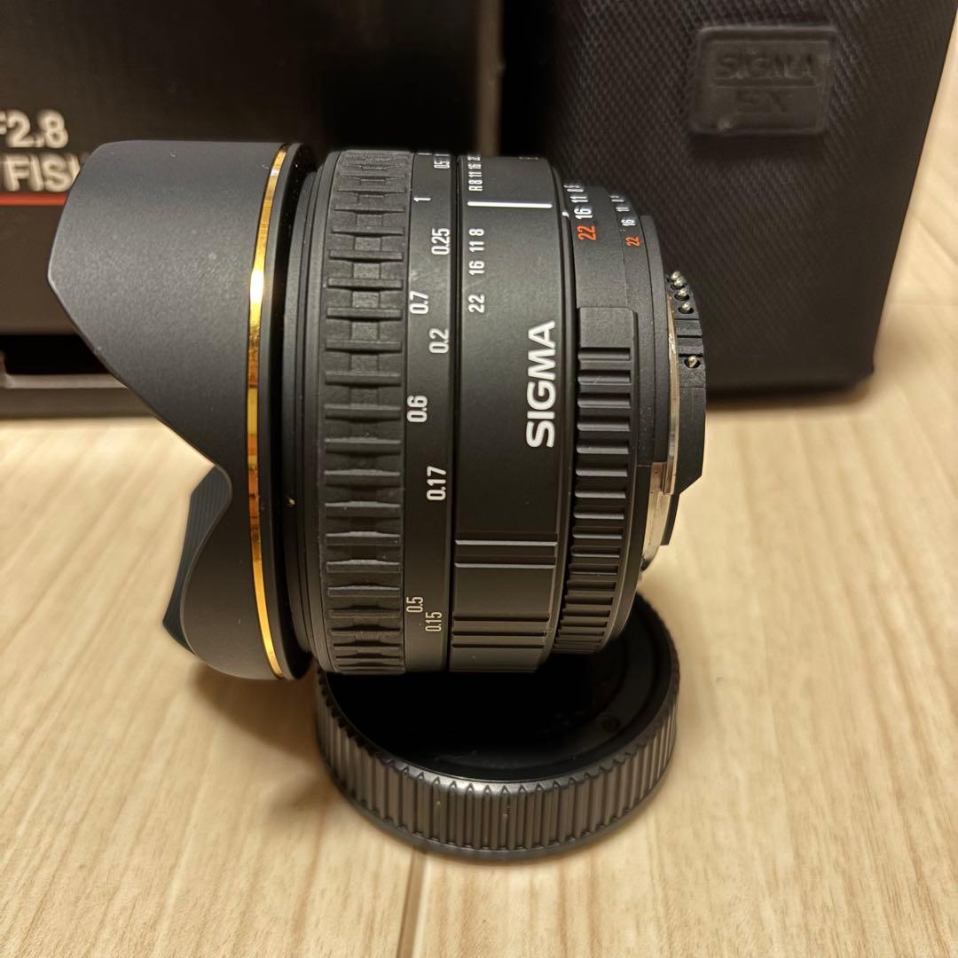 SIGMA 15mm F2.8 EX DG FISHEYE Nikon箱付 美品