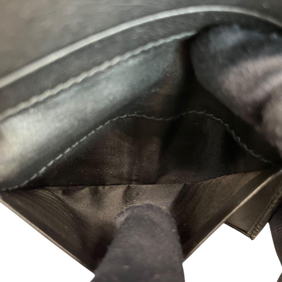 極美✨プラダ カードケース 名刺入れ ミニ財布 ヴィッテロムーブ ロゴ金具 黒