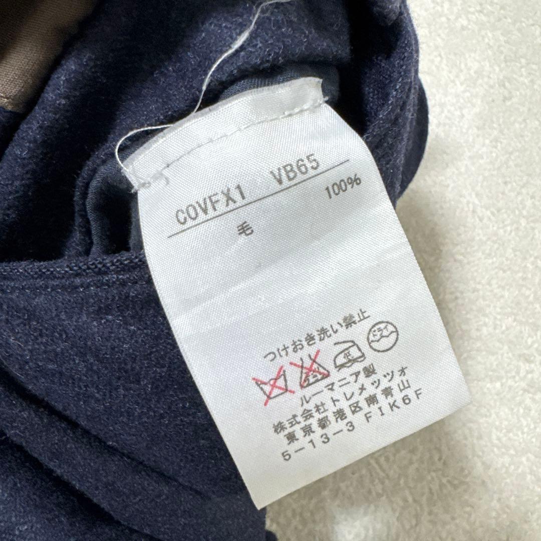 18 極美品　PT01 ピーティーゼロウーノ　スラックス　ネイビー　46 M