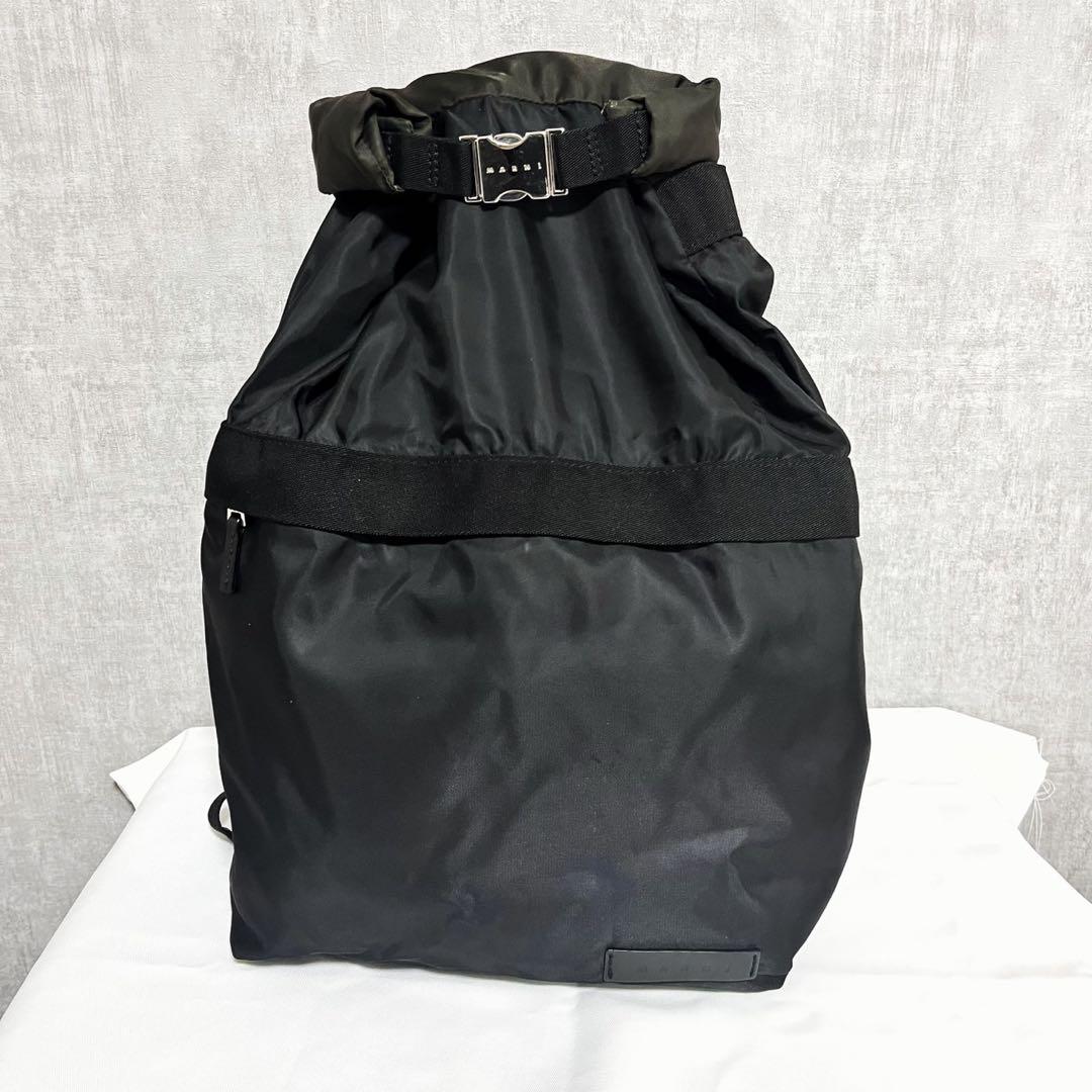 MARNI マルニ ナイロンリュック バックパック ロゴプレート