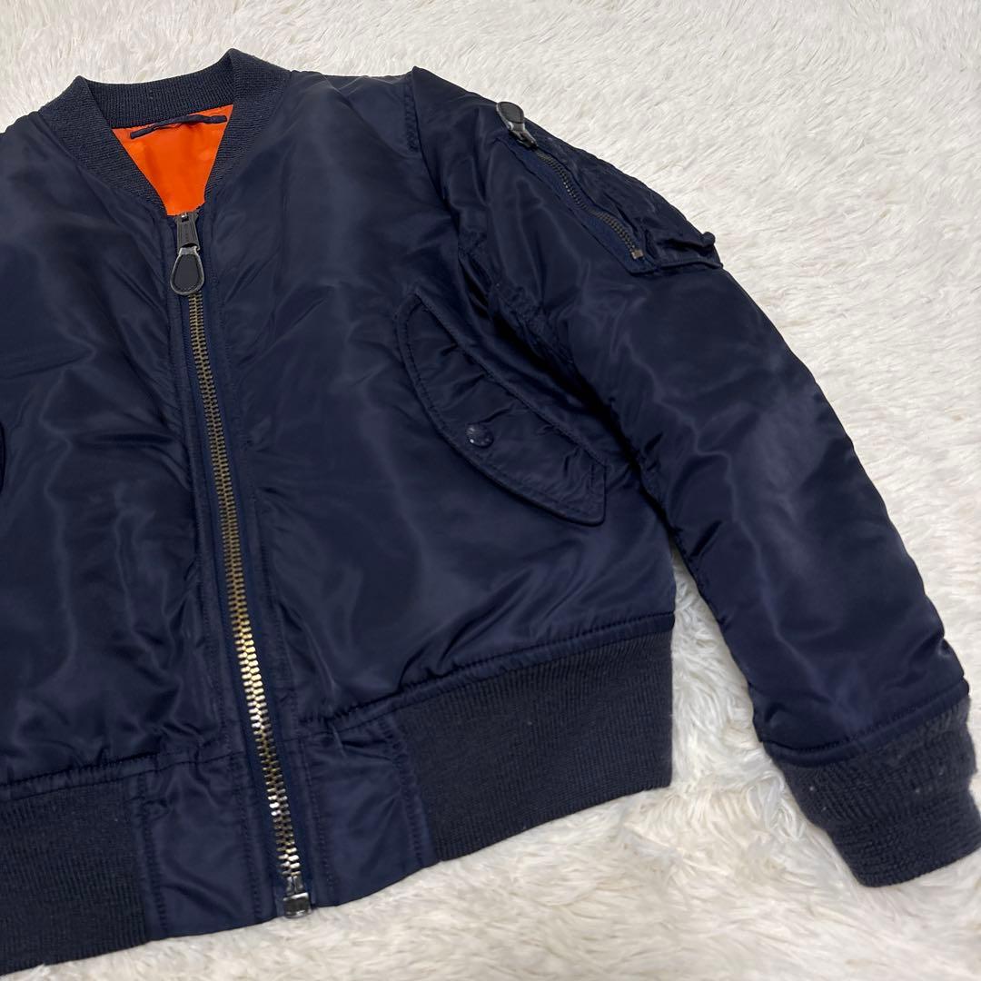 ▪️AVIREX 6252039 フライトジャケット　ブルゾン　MA-1 刺繍