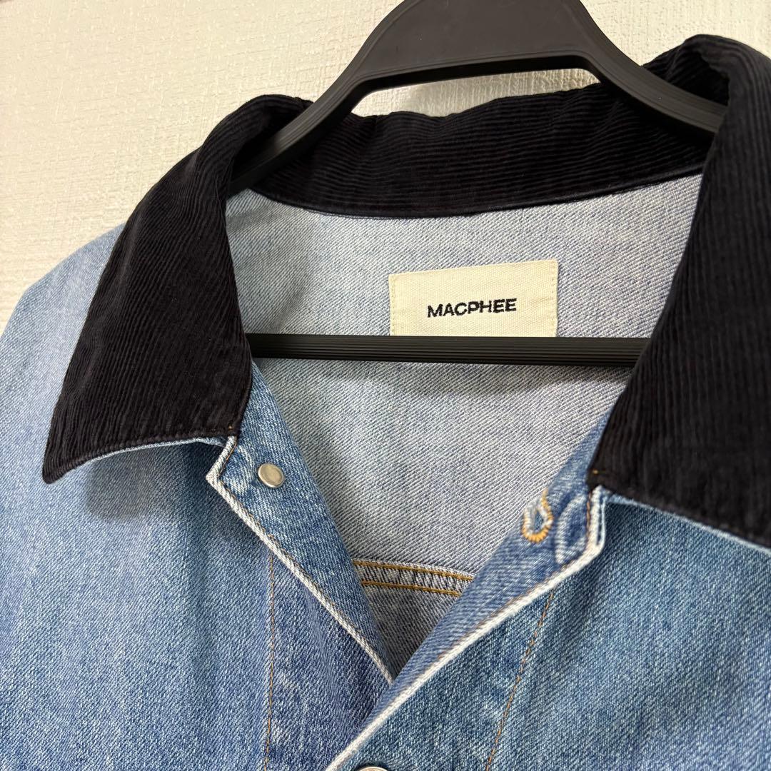 MACPHEE マカフィー ナチュラルスラブデニム オーバーサイズドジャケット
