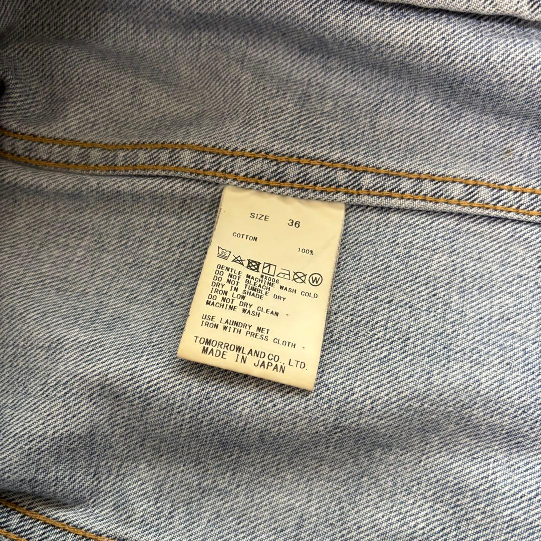 MACPHEE マカフィー ナチュラルスラブデニム オーバーサイズドジャケット