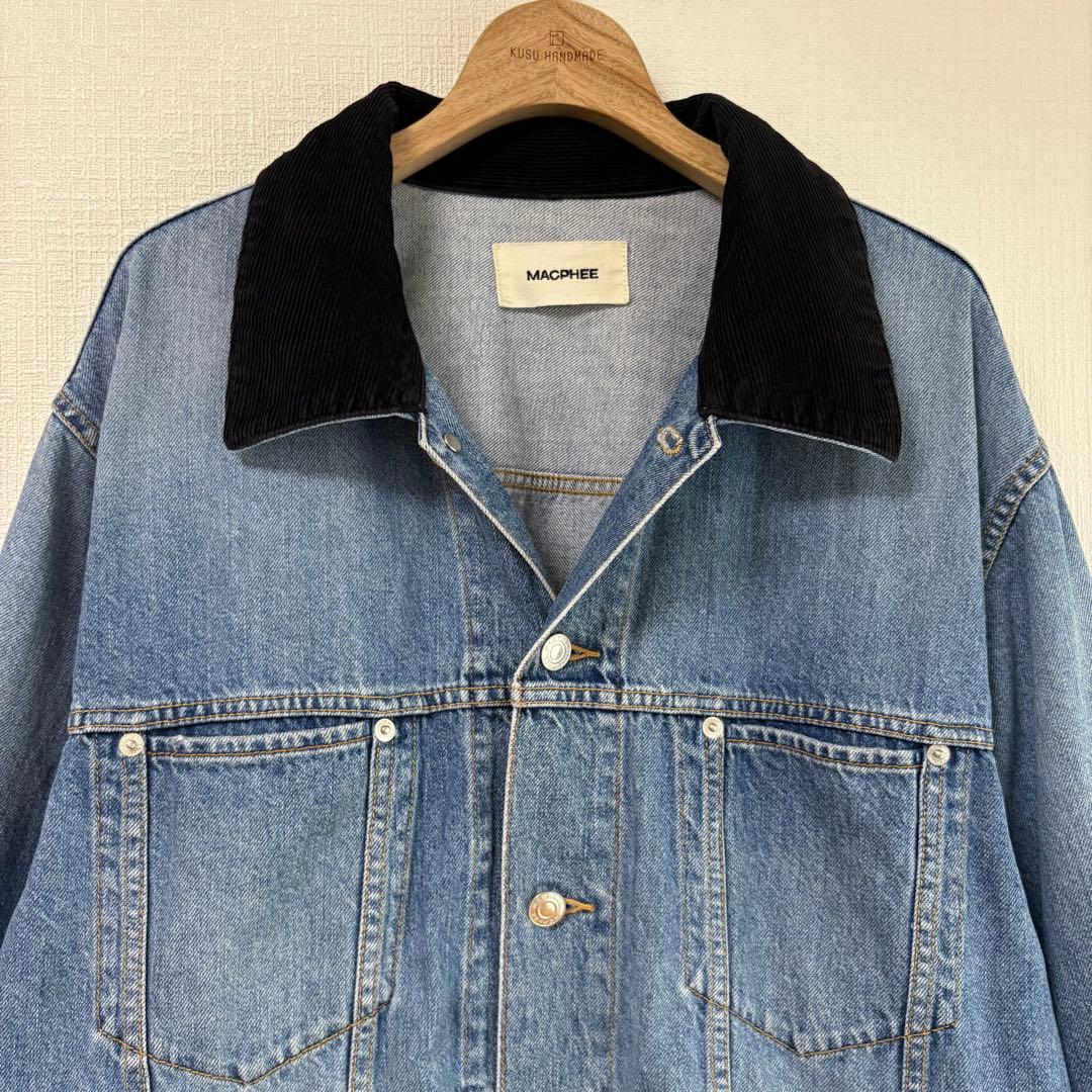 MACPHEE マカフィー ナチュラルスラブデニム オーバーサイズドジャケット