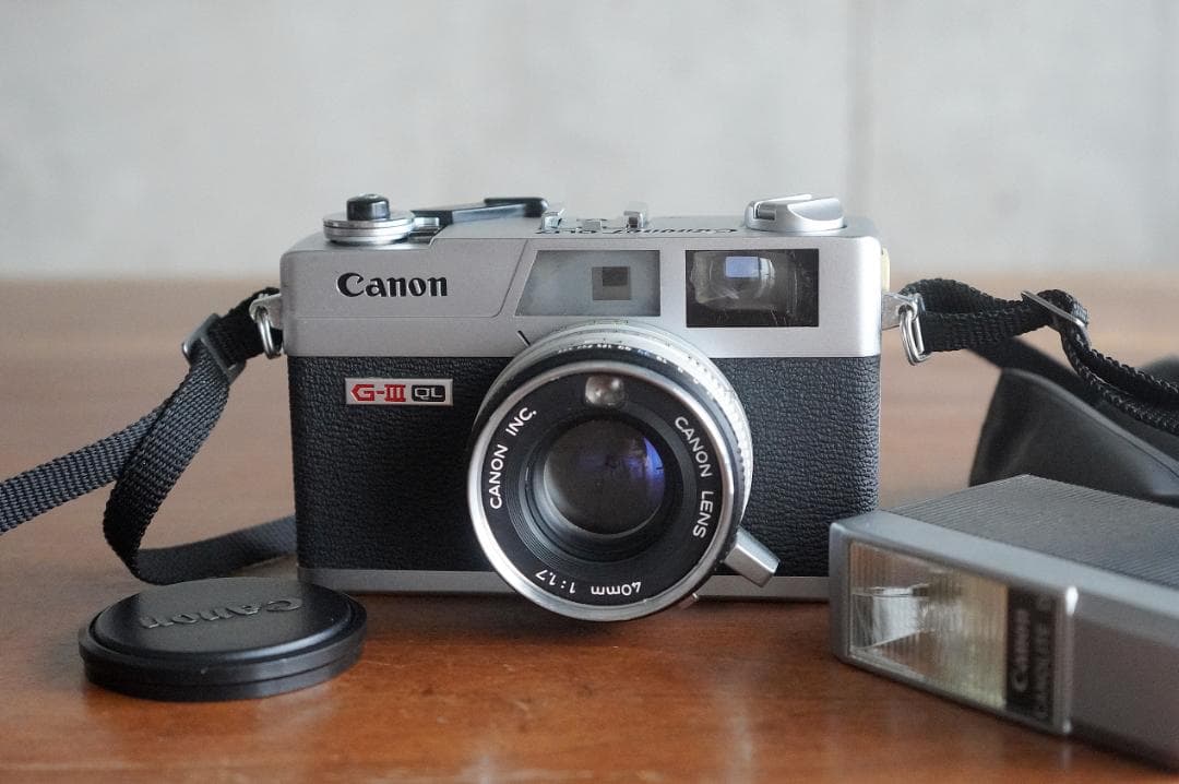 【GW中値下げ】 Canonet Giii QL17 +純正ストロボ