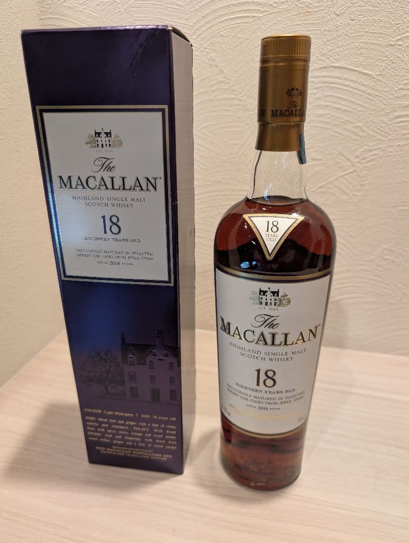 難破剛専用・マッカラン18年 旧ラベル 2016年リリース