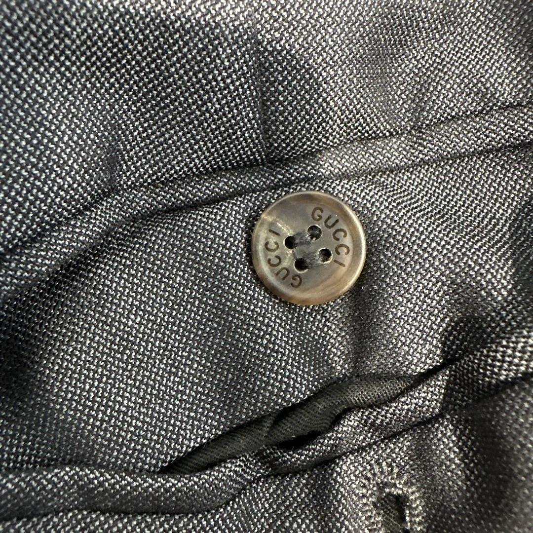 GUCCI グレー ビジネススーツ ウール＆モヘア