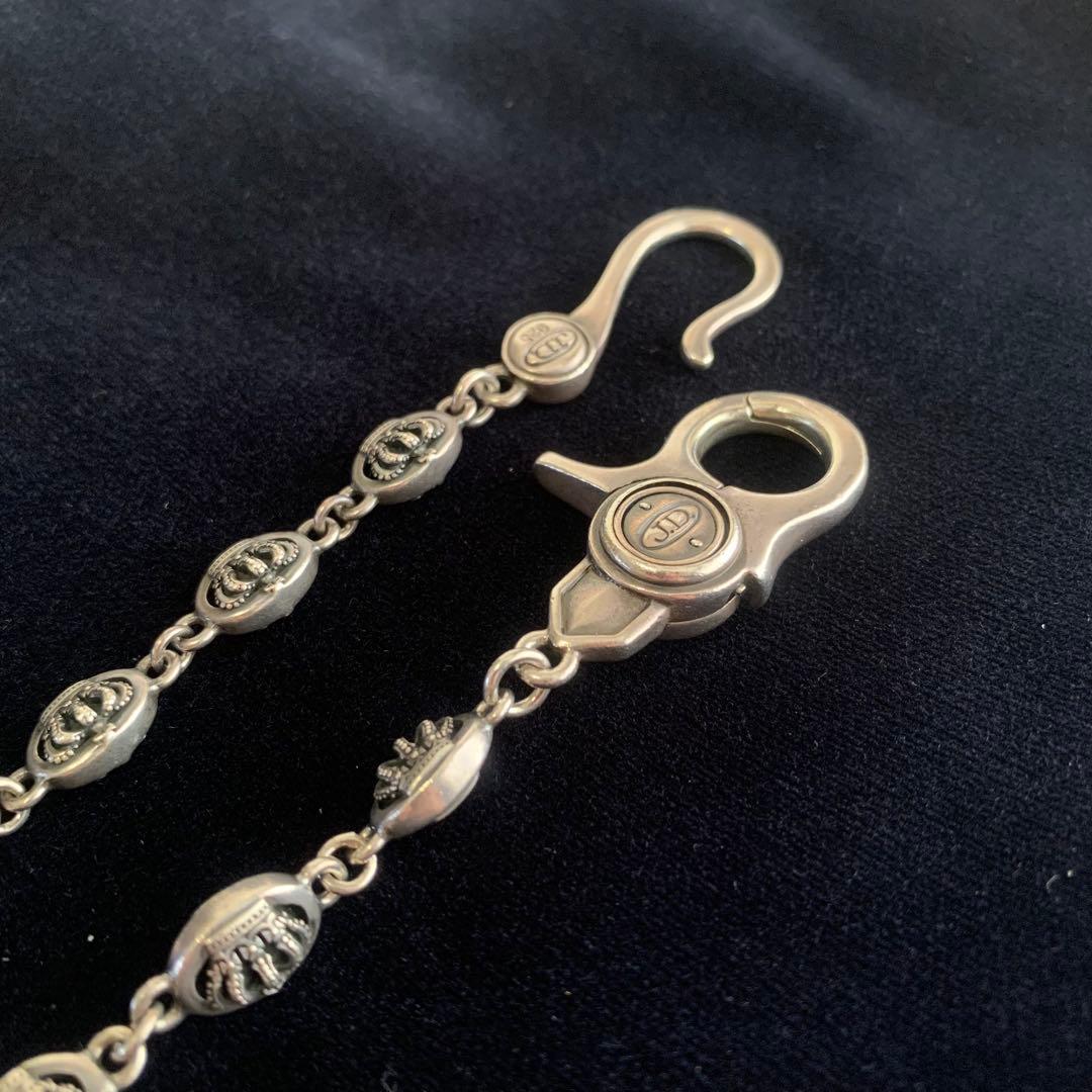 【Justin Davis】 MED.QE2 ウォレットチェーン シルバー925