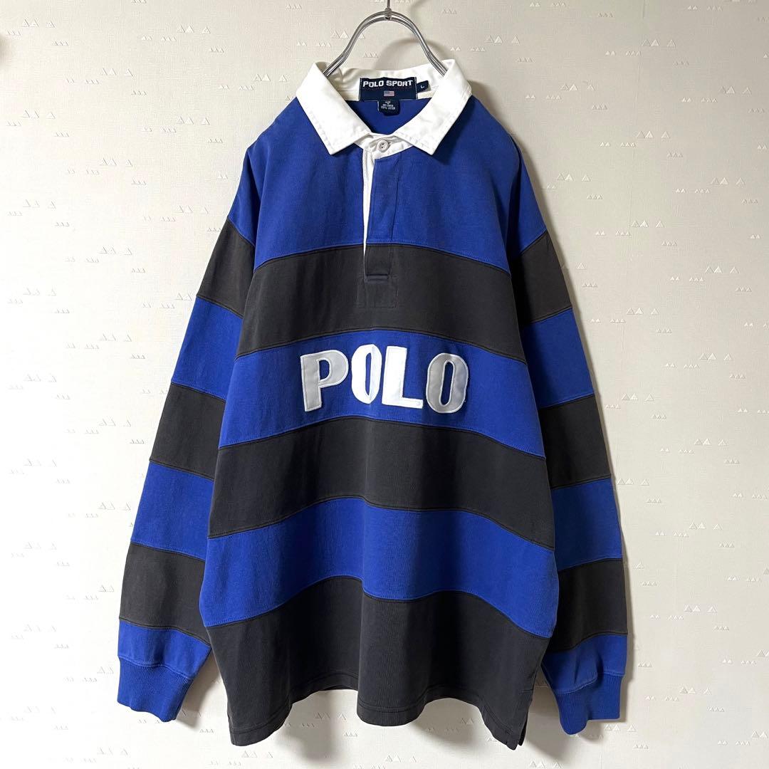 古着 90's ポロスポーツ ラルフローレン ラガーシャツ