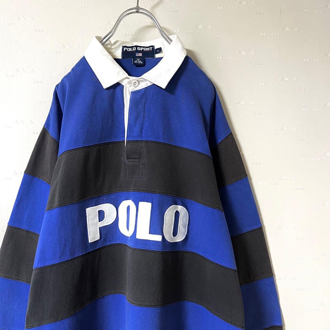 古着 90's ポロスポーツ ラルフローレン ラガーシャツ