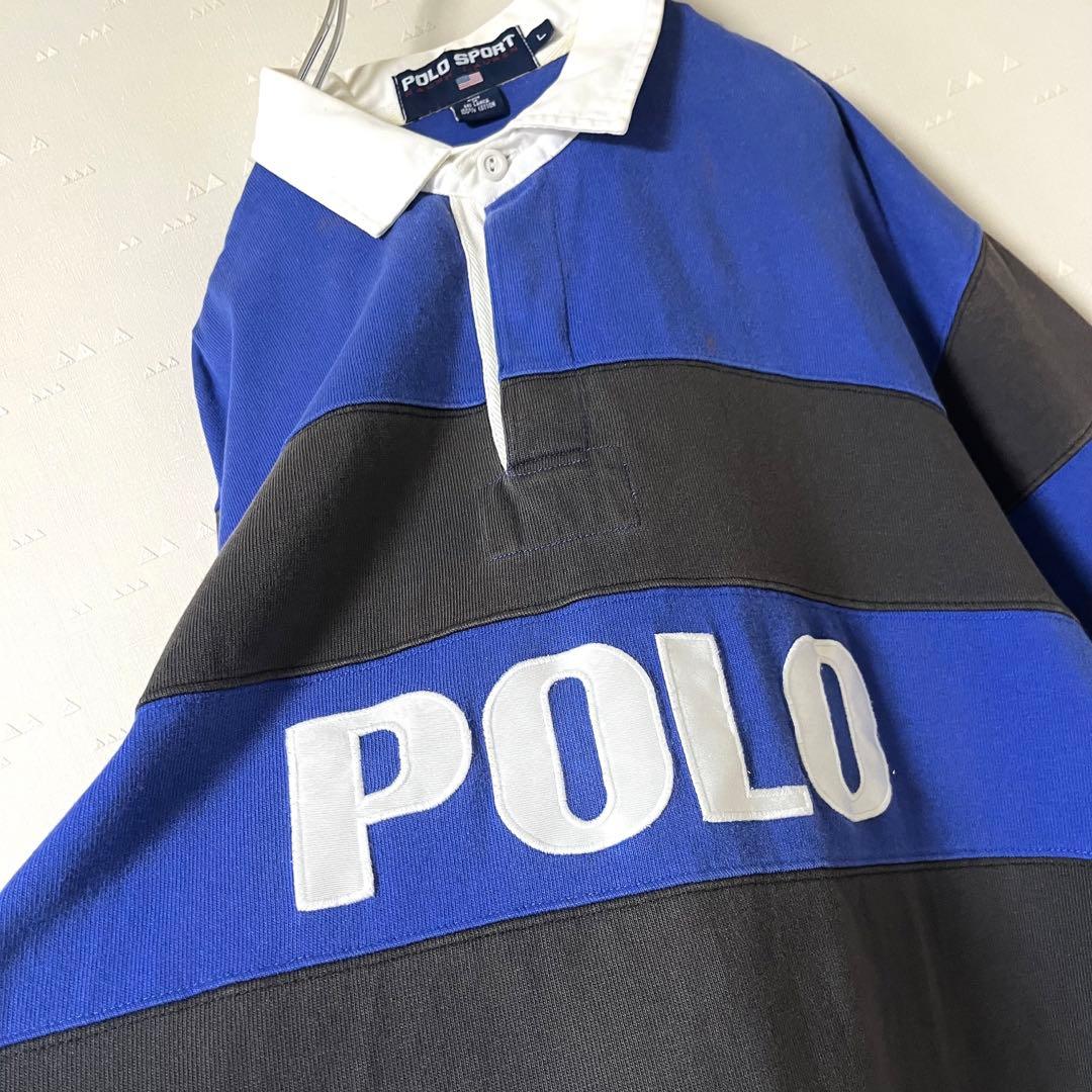 古着 90's ポロスポーツ ラルフローレン ラガーシャツ