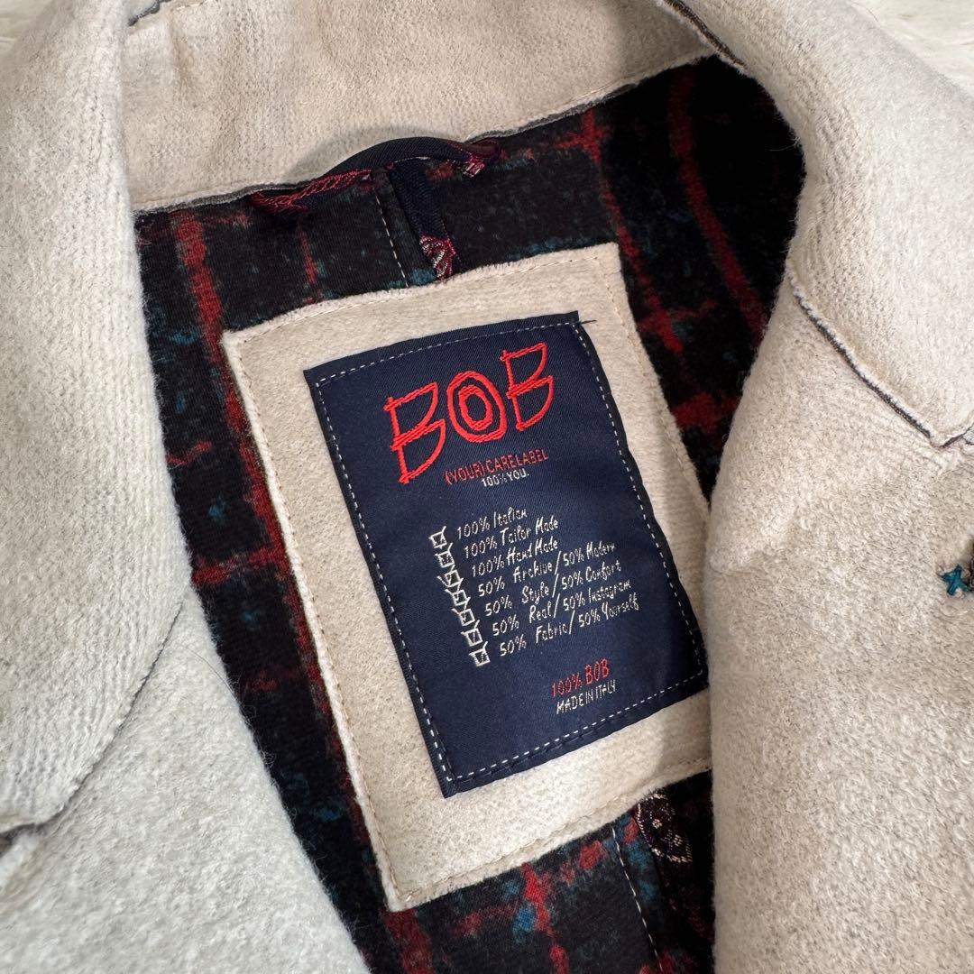 新品未使用✨BOB ボブ テーラードジャケット チェック サイズ46 イタリア製