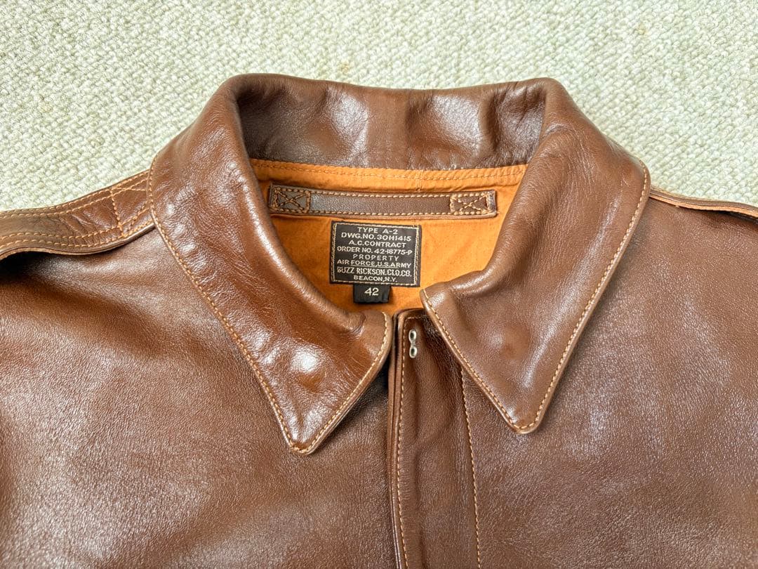 BUZZ RICKSON'S バズリクソンズA-2 赤リブBR80594