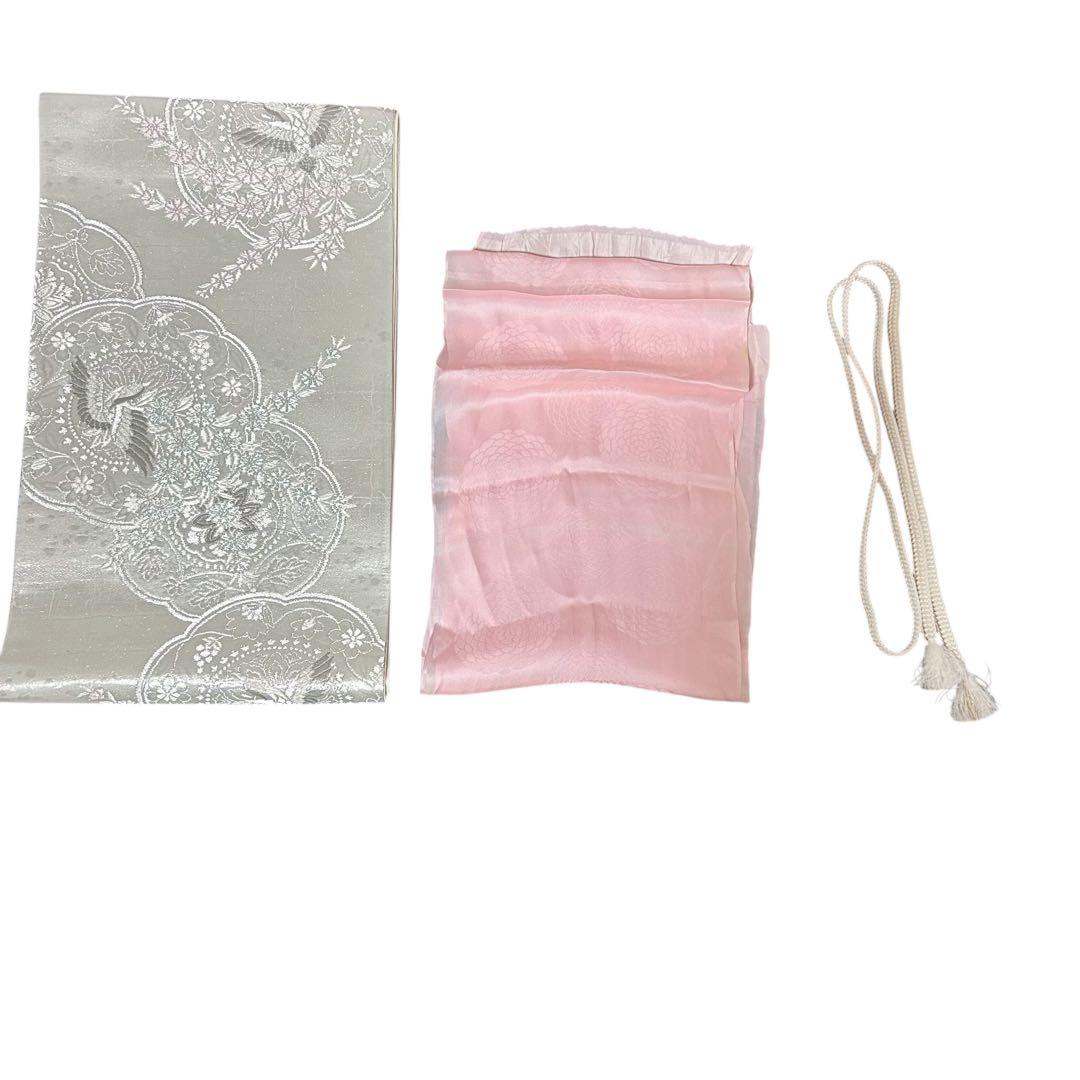 未使用近い　美品　袷　正絹　総絞り　螺鈿風　友禅　訪問着　フルセット