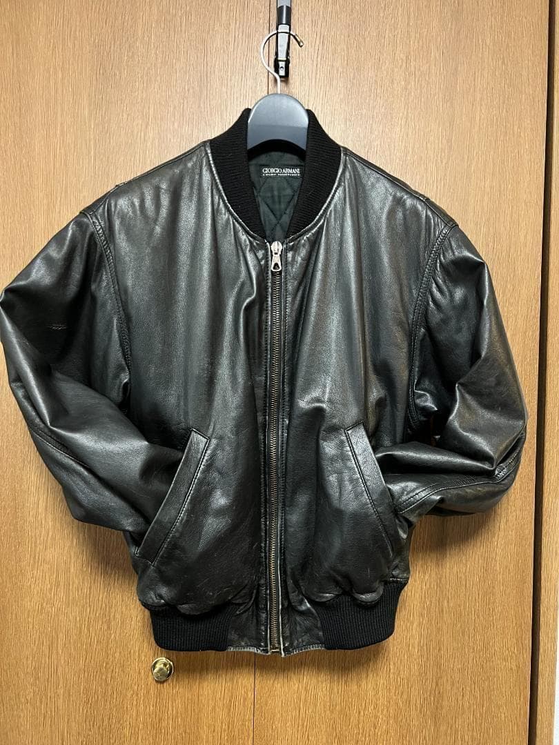 G ARMANI ジョルジオ アルマーニ ボンバージャケット 48 USED