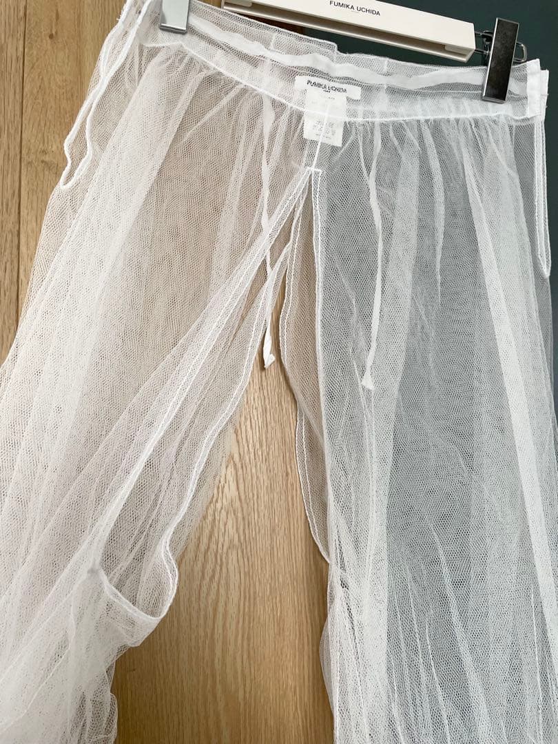 パンツ FUMIKA_UCHIDA / TULLE DRAWERS WHITE