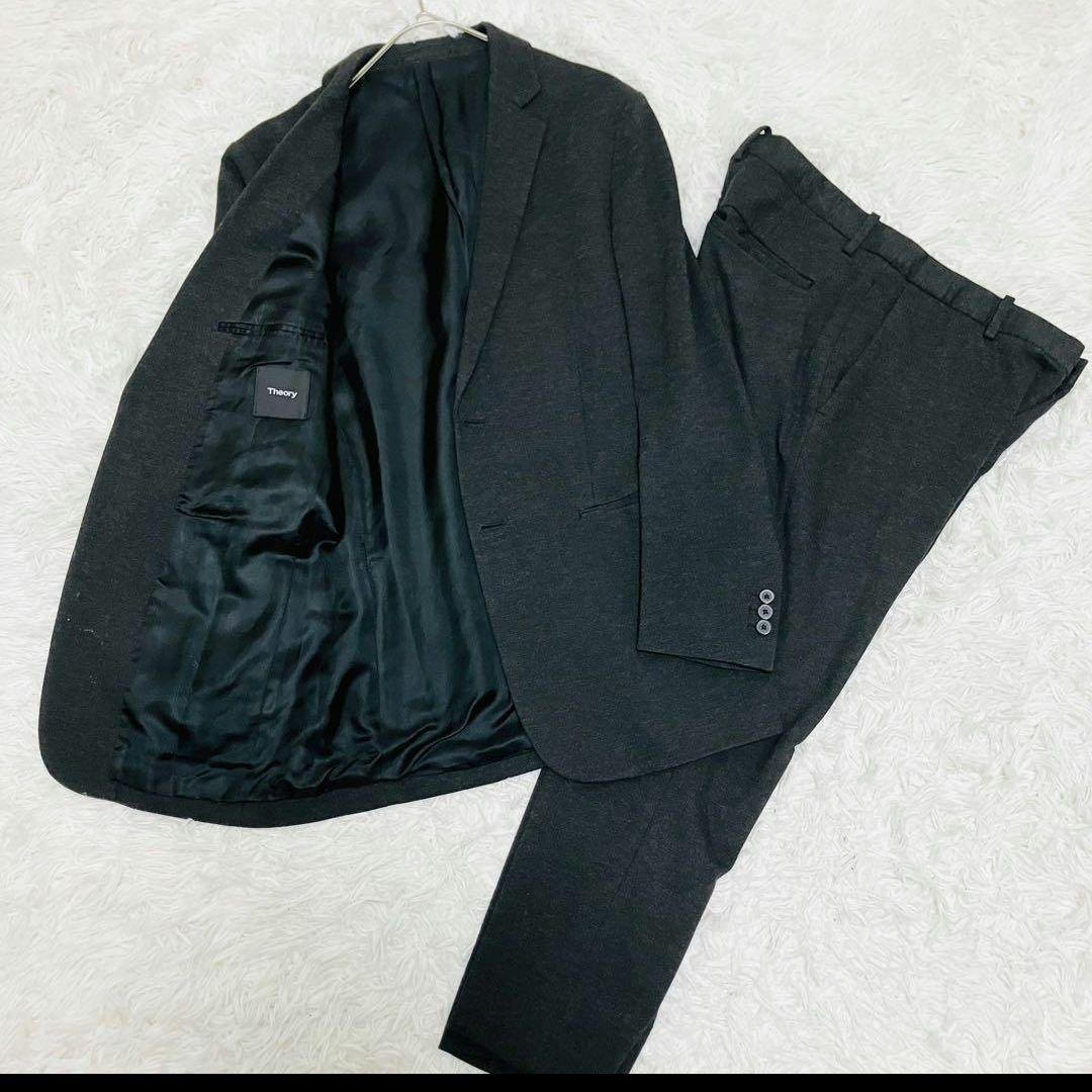 現行タグ セオリー フォーマルスーツ ビジネス メンズ ストレッチ ブラック