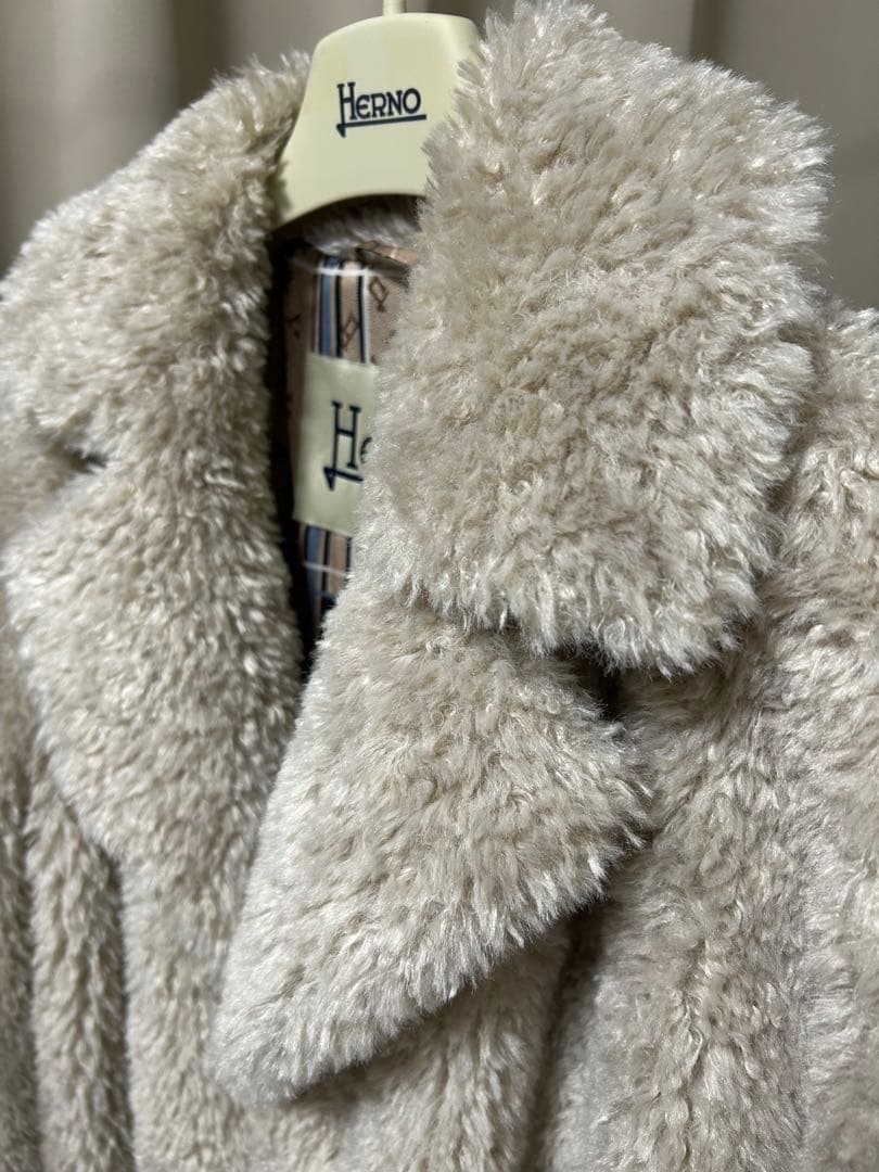 2023 HERNO ヘルノ エコファー コート 42 L