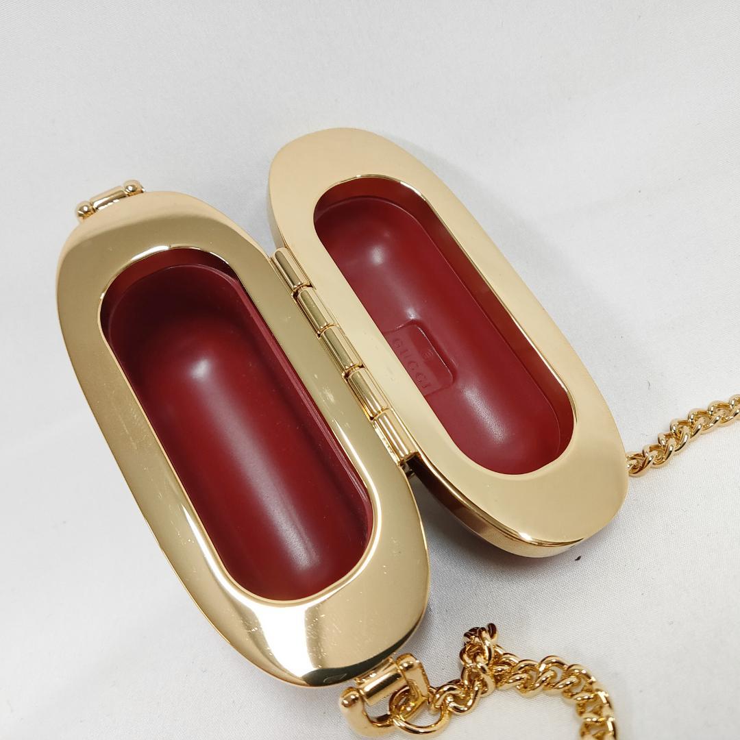 ○★新品未使用 グッチ GGマーモント ハートシェイプエアーポッズケース レッド