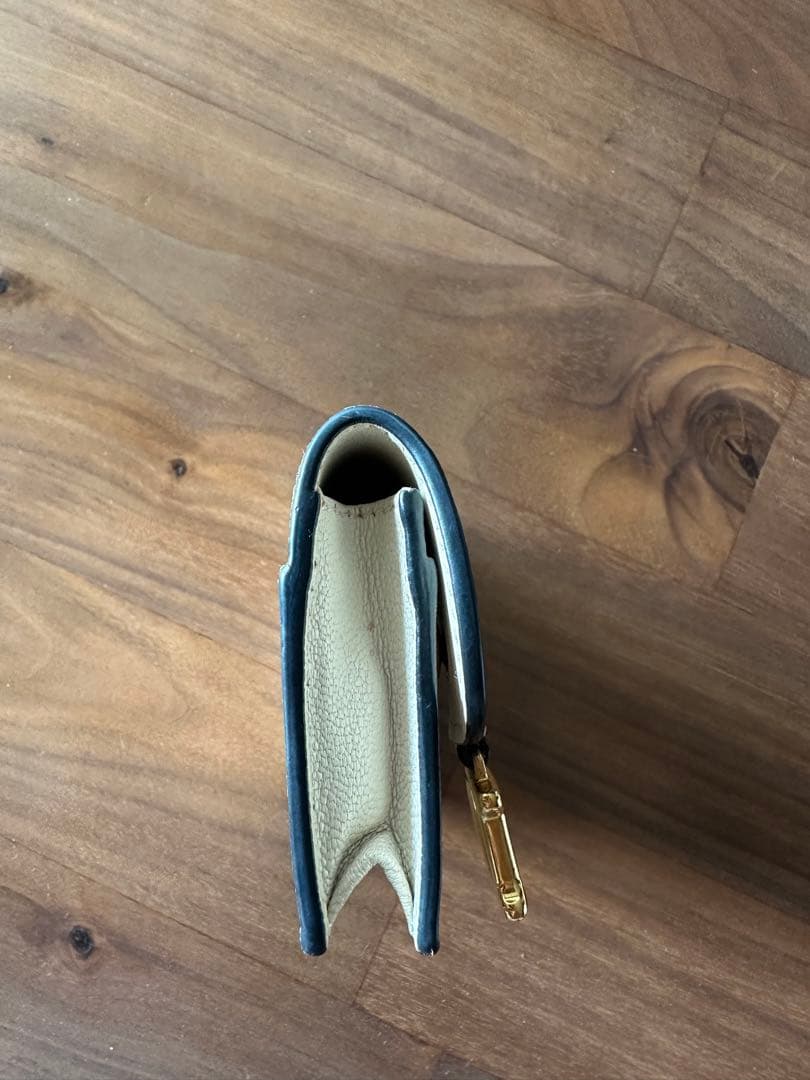 Dior アイボリー レザー 名刺入れ