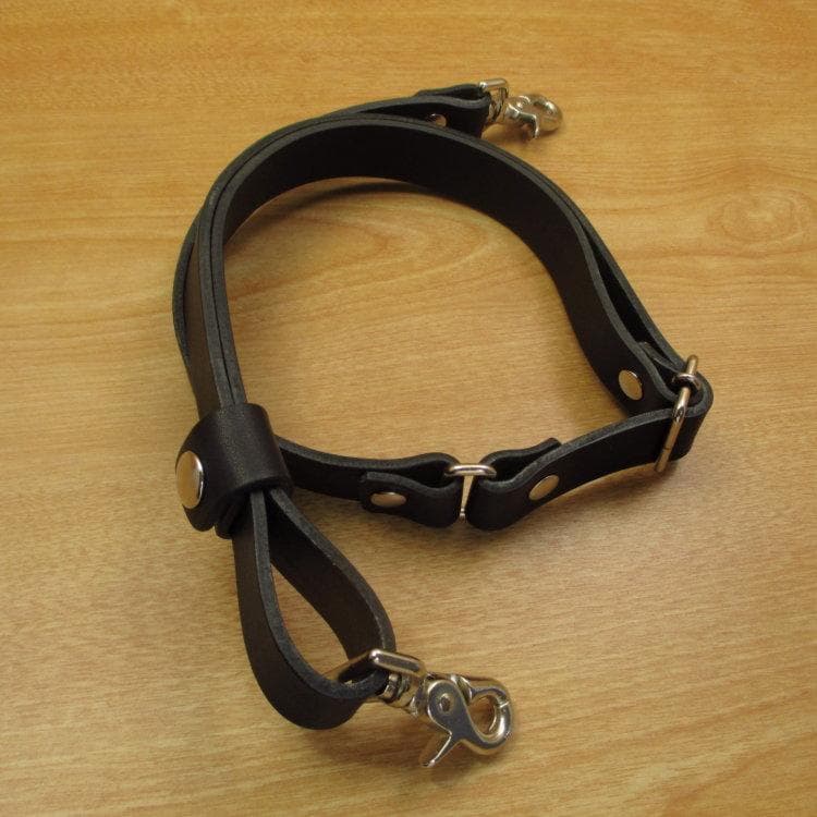 オールブラック　５丁差し　革ベルト付き　本革シザーケース　SCL-128/CKL