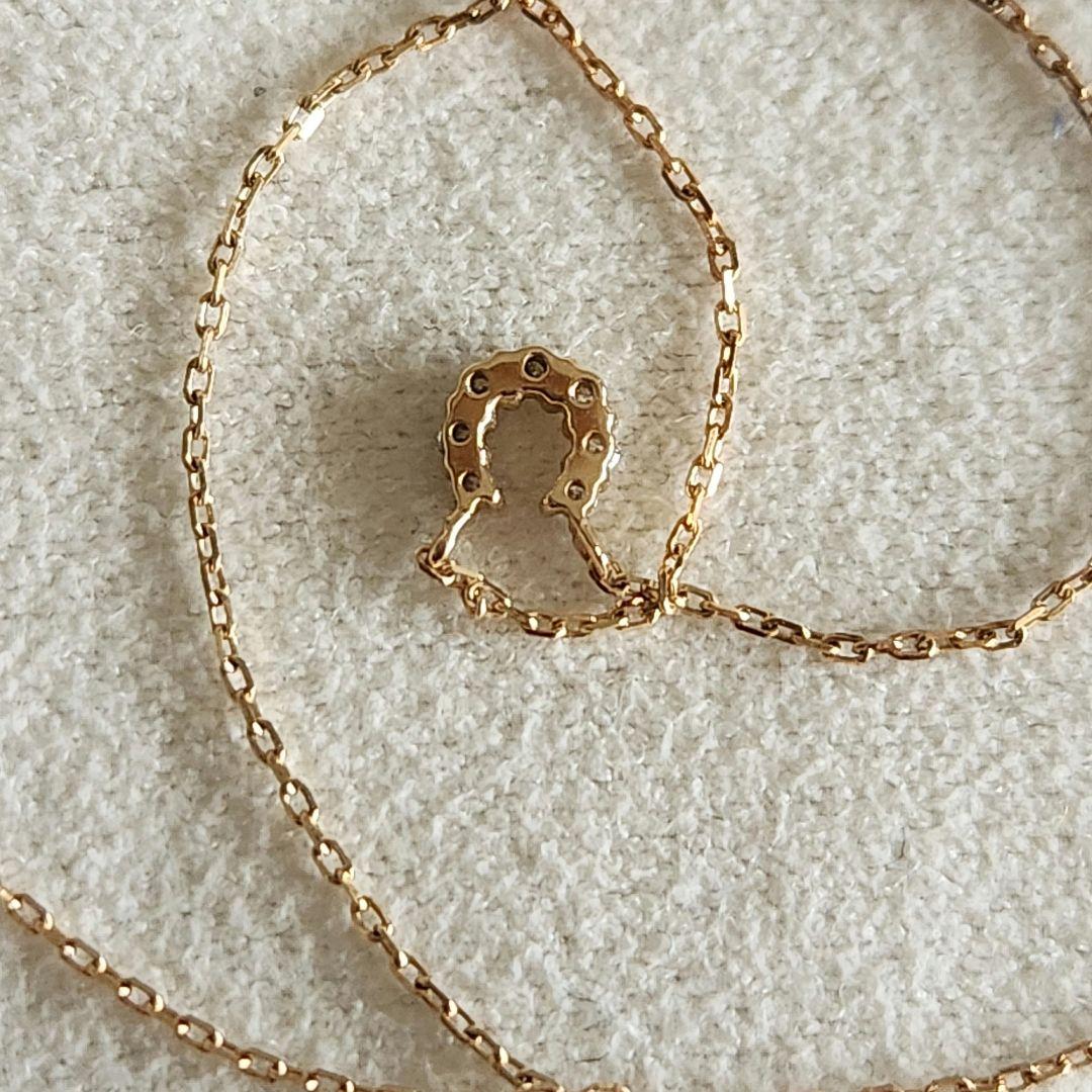 『sirius』ダイヤモンド♡ホースシュー【エテ】K10ゴールドネックレス