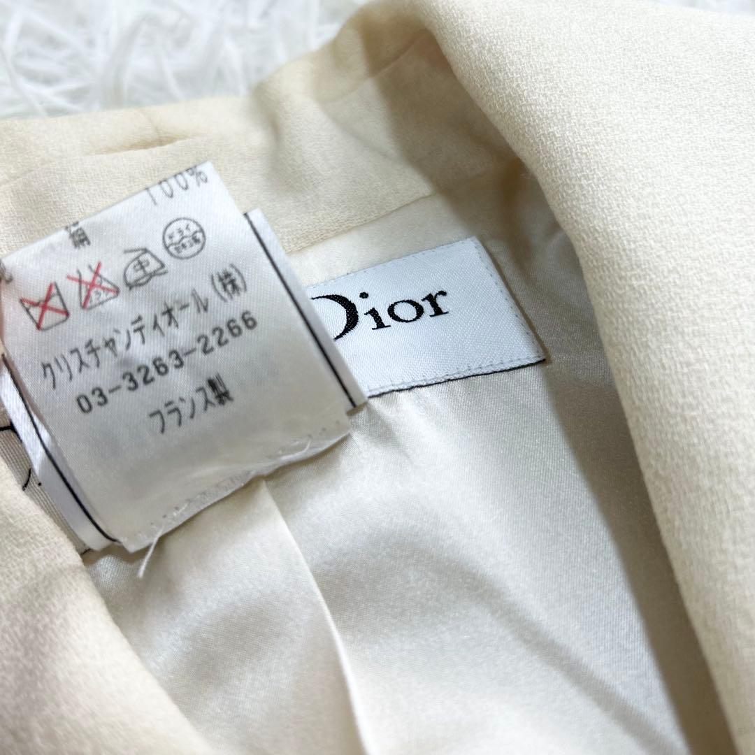 12742✨クリスチャンディオール ガリアーノ期 フリンジ テーラードジャケット