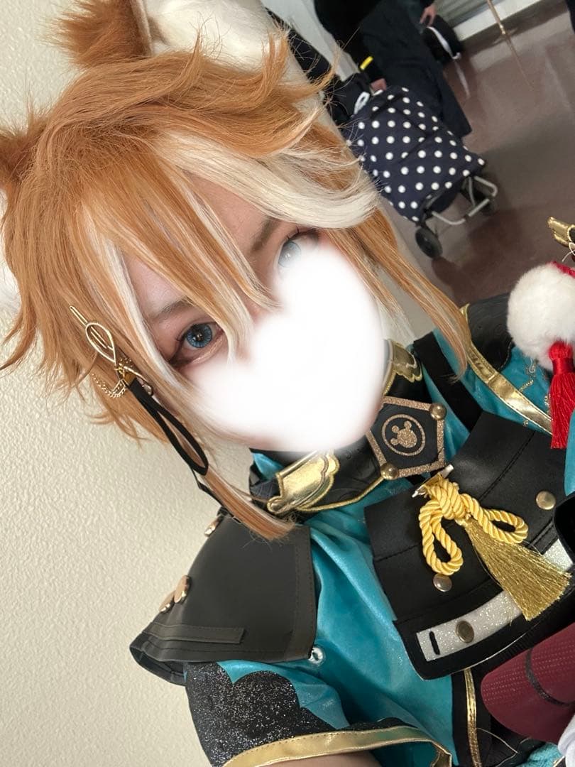 三分妄想【販売終了品】　原神　ゴロー　衣装　ウィッグ　耳2種類付き　下駄付き