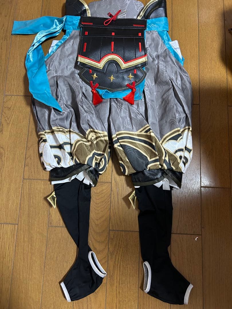 三分妄想【販売終了品】　原神　ゴロー　衣装　ウィッグ　耳2種類付き　下駄付き