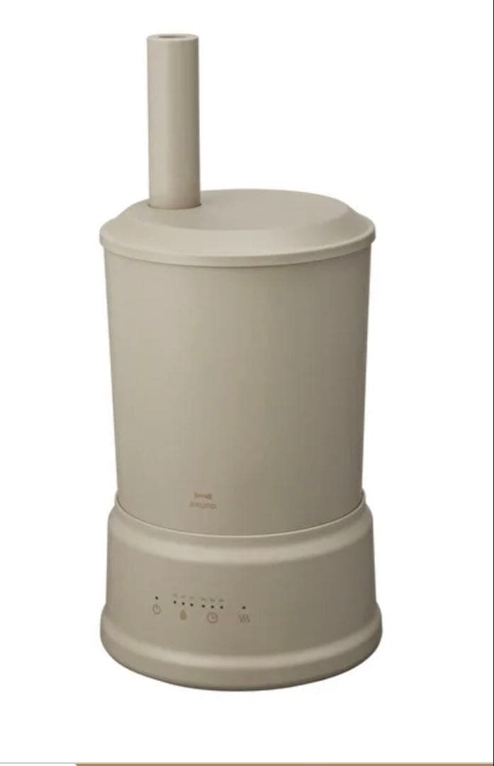 ベージュ 加湿器 円筒形