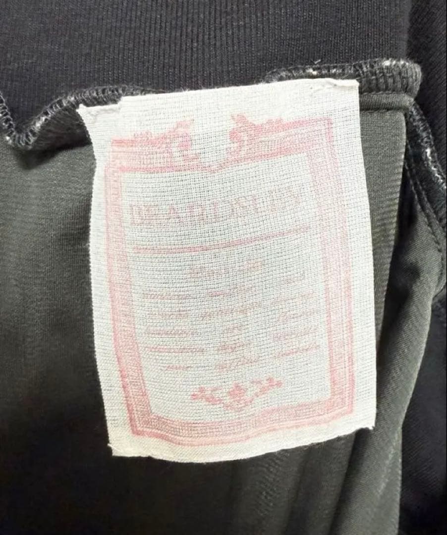 ビアズリー　ウエストリブネップツイードパンツ　ブラック　2