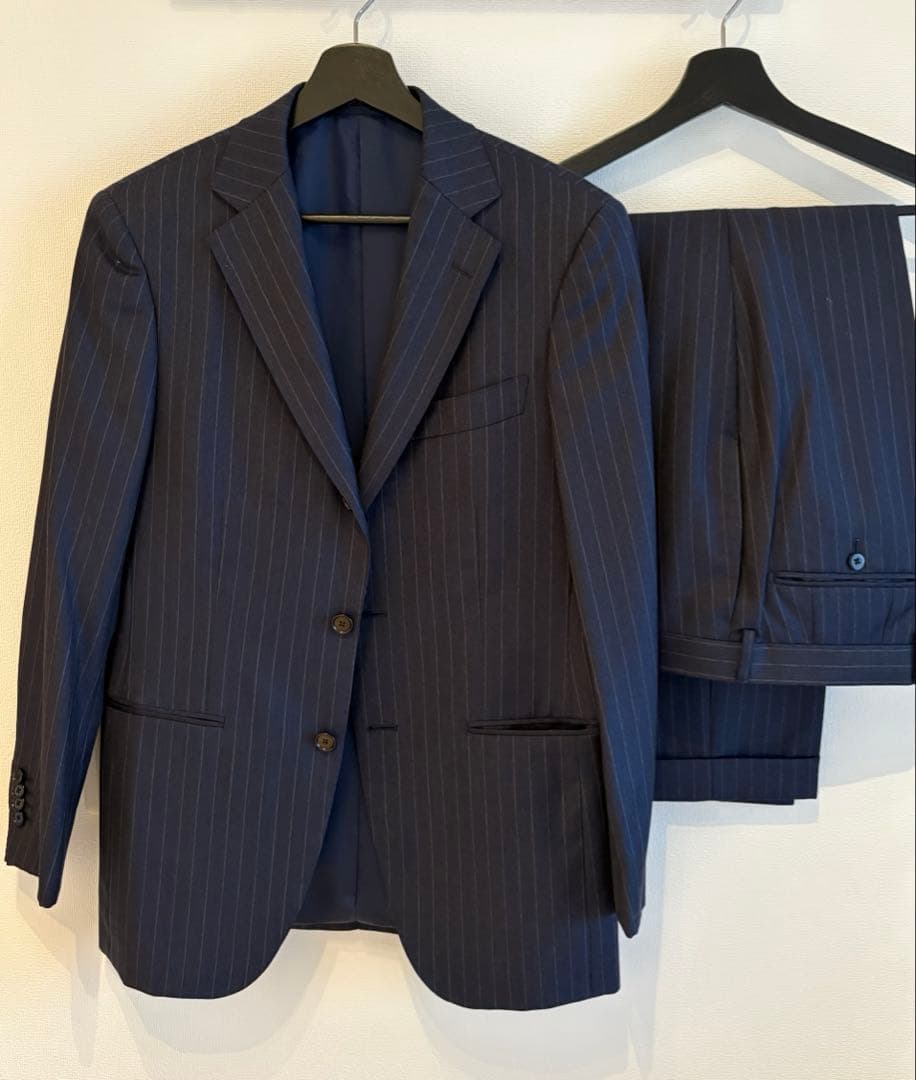 BEAMS F ビームスエフ スーツ　ネイビー 46