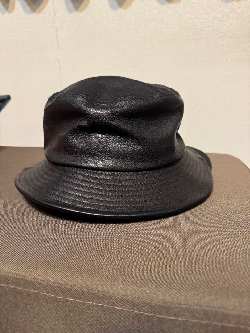 CALEE キャリー　レザーハット　バケットハット