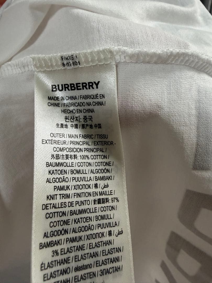 BURBERRY プリント Tシャツ XXS ホワイト